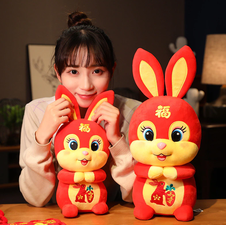 Kawaii Red Lucky Rabbit Plush Toy