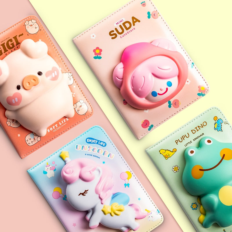 Kawaii 3D Cute Animals Squishy Notebook - Limited Edition
